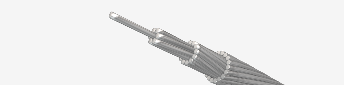 Cables de aluminio con refuerzo de acero con aluminio tipo ACSR/AS